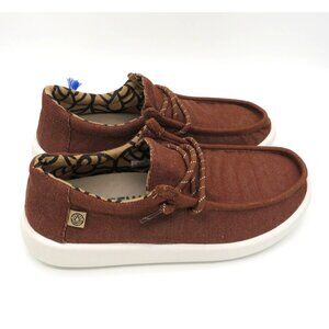 Freewaters Men's Brown Casual Shoes US 10 Textile Upper Lightweight Slip-Ons NEW